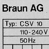 BRAUN CSV 10